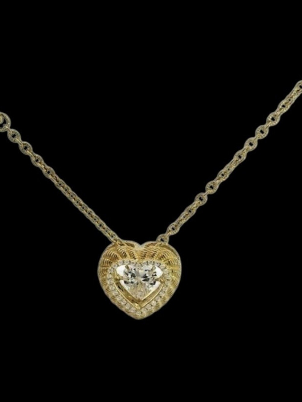 Judith Ripka Heart-shaped Twinkle Diamonique Pendant. Dancing Diamond. - Picture 3 of 14